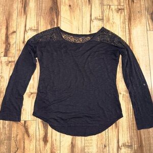 Black long sleeve top